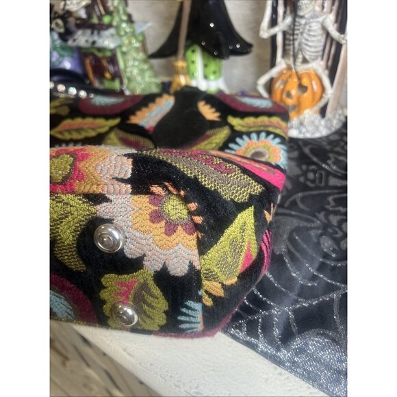 Raviani Garland Tx Tote Bag Tapestry Western Boho Bling Jacquard Floral Purse - Picture 9 of 16